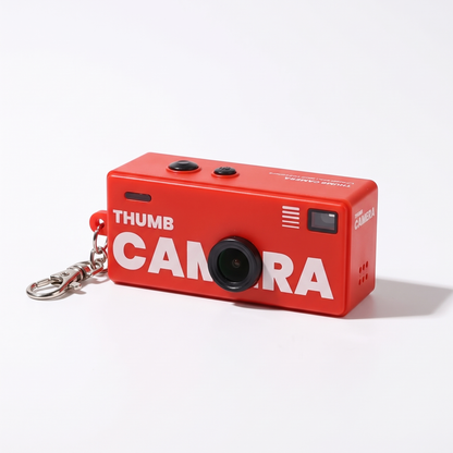 Mini cámara llavero roja